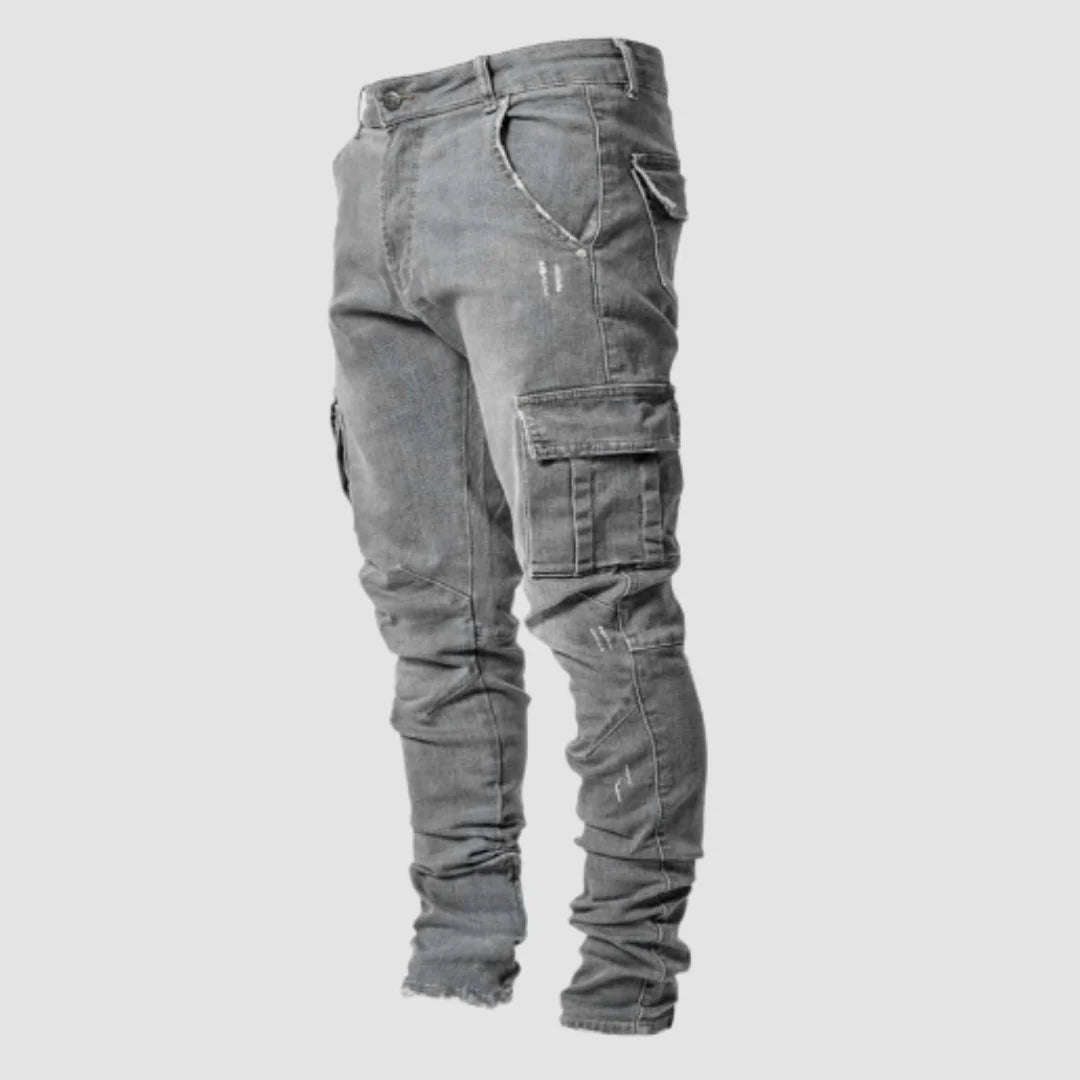 Men's Cargo Pants Multi-Pocket Tactical Outdoor Trousers Black 1