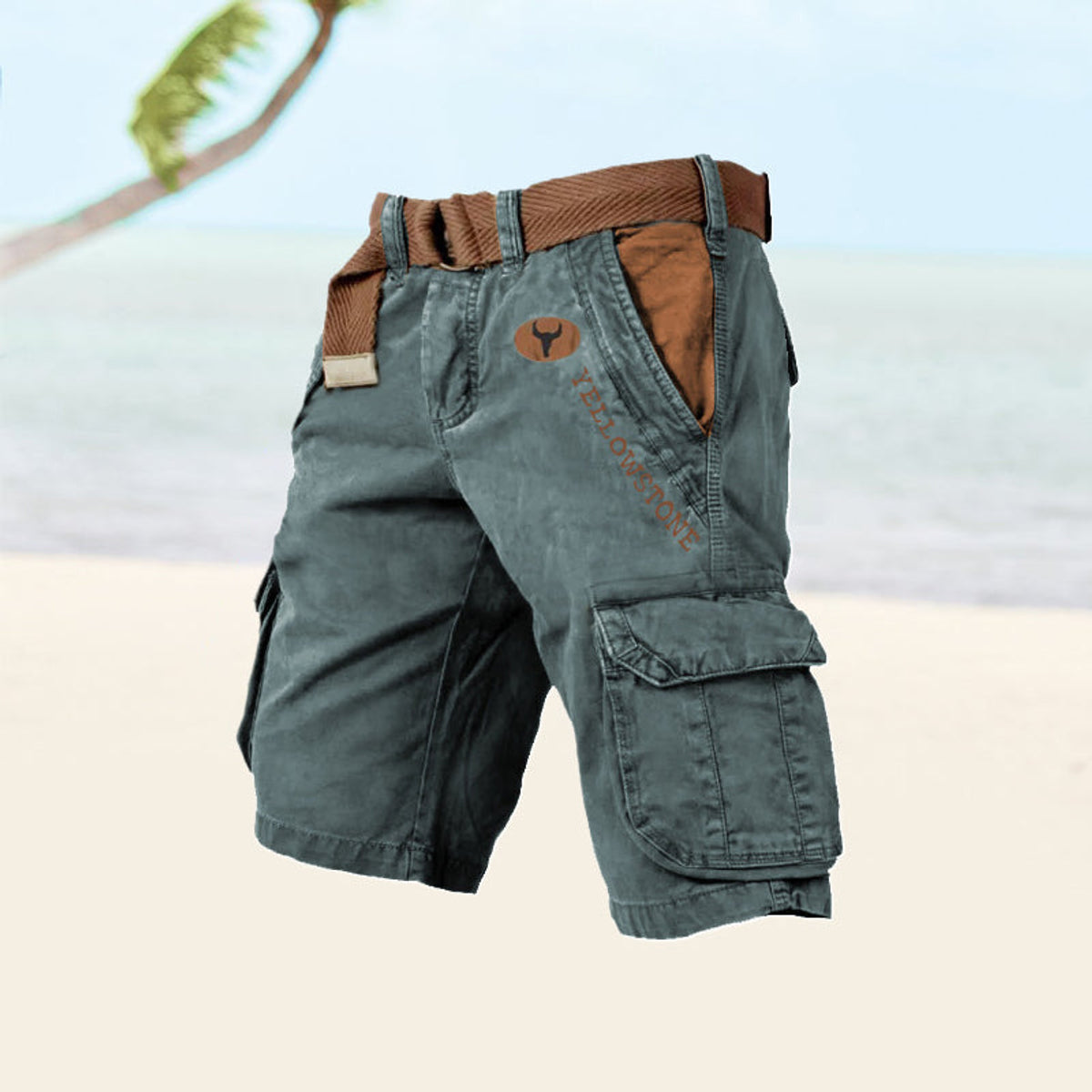 Men's Cargo Shorts Black Versatile Summer Style Comfortable Fit 3