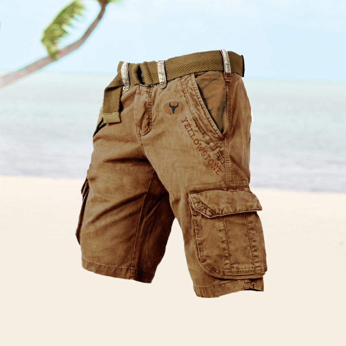 Men's Cargo Shorts Black Versatile Summer Style Comfortable Fit 4