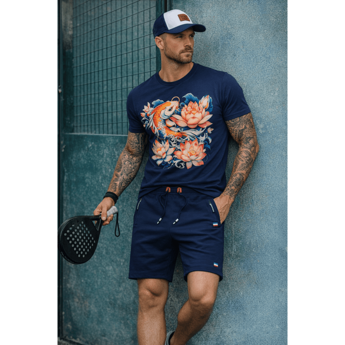 Men's Cargo Shorts Cotton Blend Knee-Length with Zipper Pockets 3