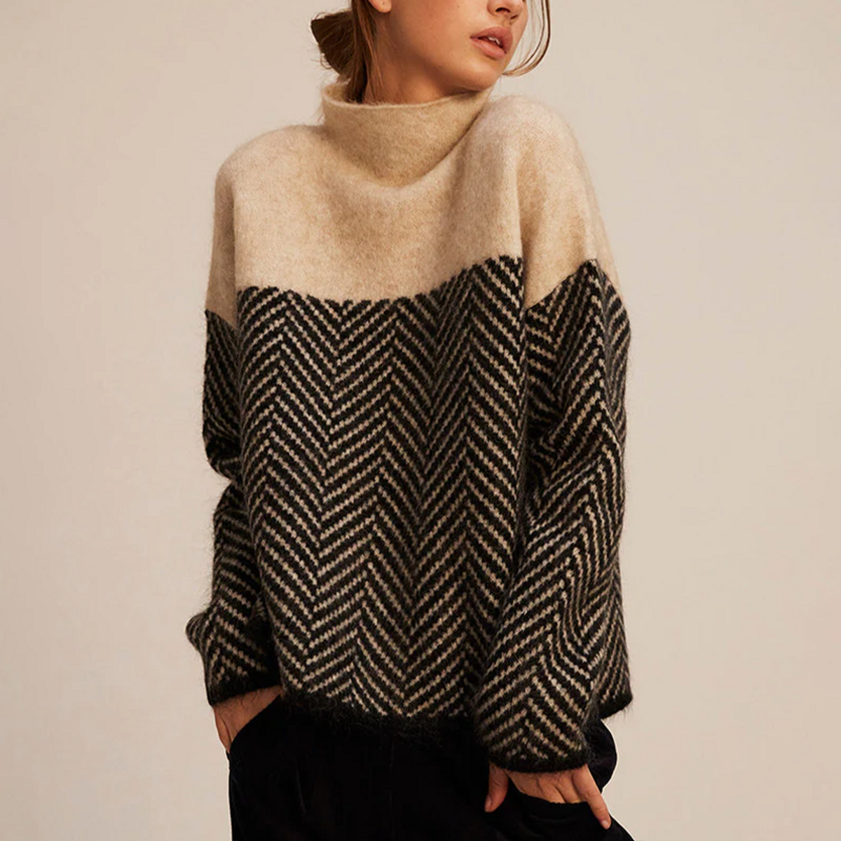 Men's Cashmere Sweater Turtleneck Elegant Comfort Luxury Fashion 0