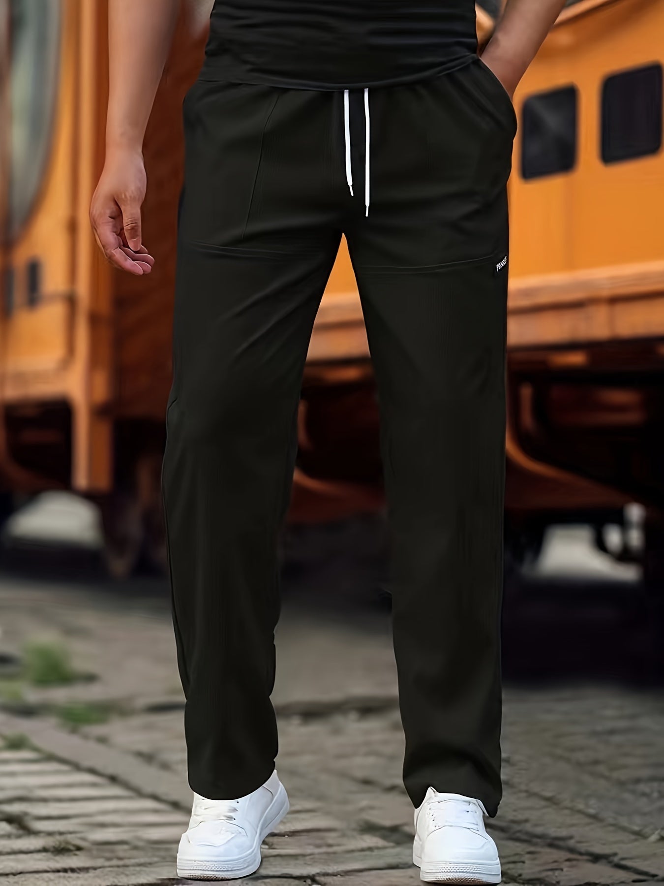 Men's Casual Pants Comfortable Everyday Wear Modern Fit Stylish Trousers 0