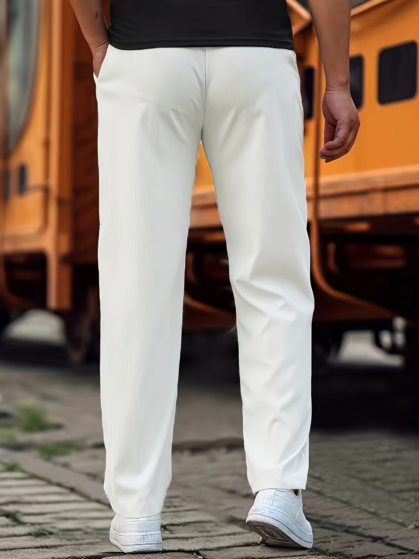 Men's Casual Pants Comfortable Everyday Wear Modern Fit Stylish Trousers 6