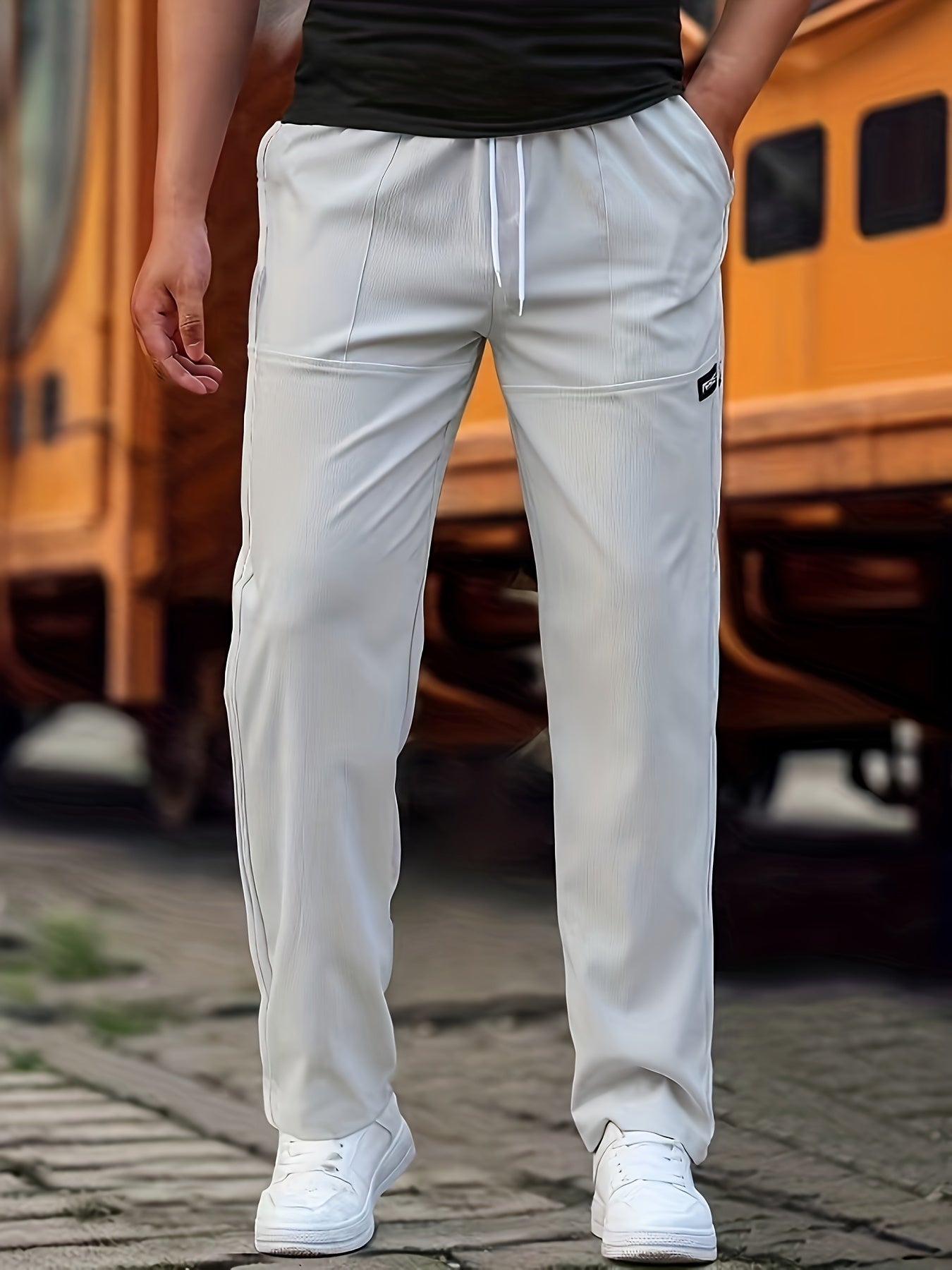 Men's Casual Pants Comfortable Everyday Wear Modern Fit Stylish Trousers 7