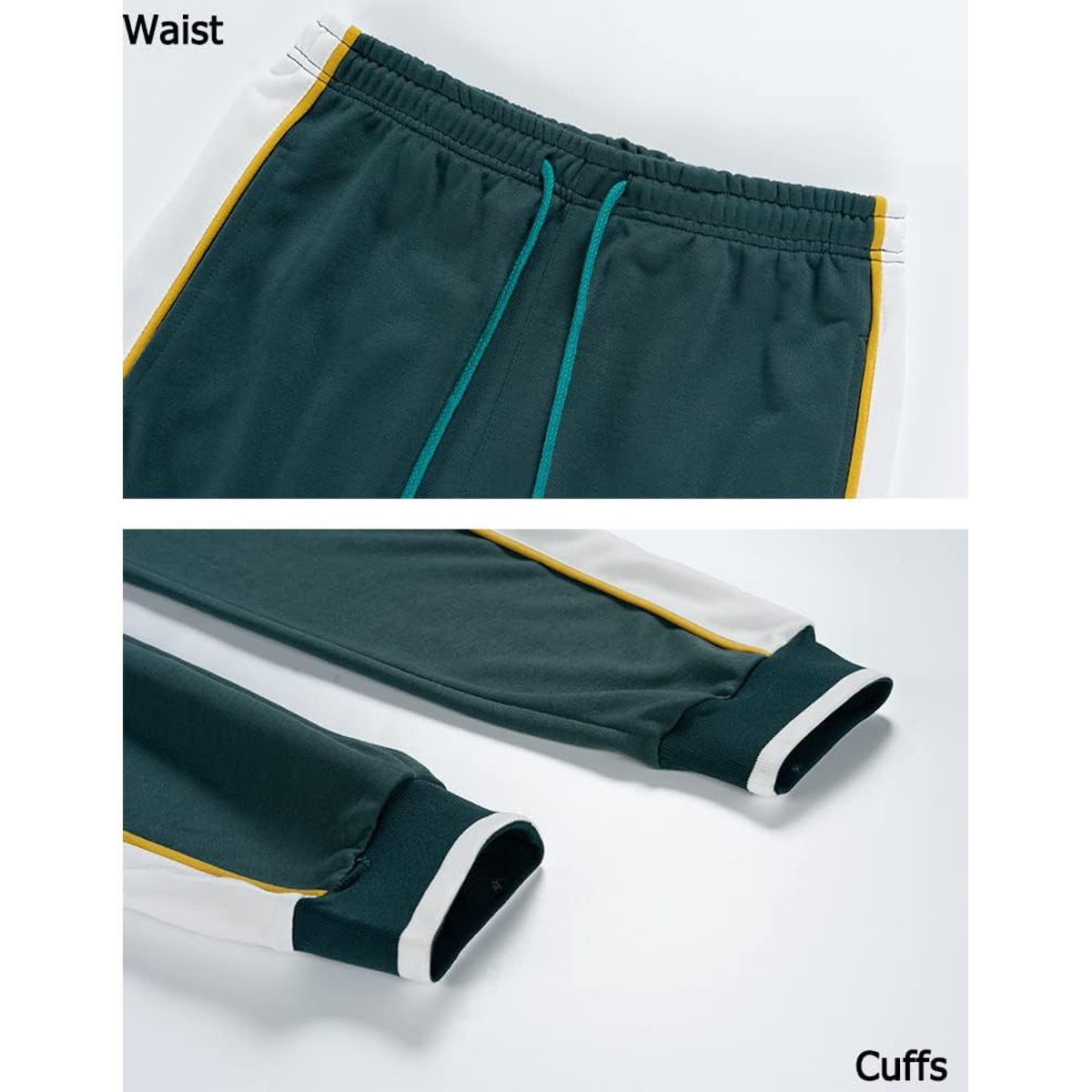 Men's Colorblock Tracksuit 2-Piece Set Athletic Stripe Design Casual Streetwear 4