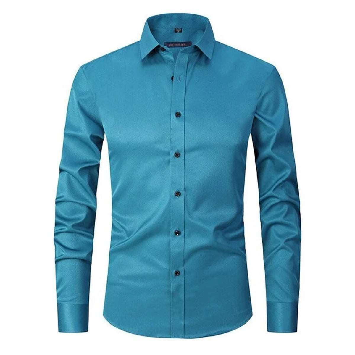 Men's Dress Shirt Non-Iron Stretch Slim Fit Long Sleeve Business Casual 5