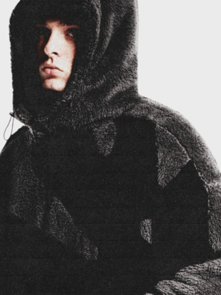 Men's Hooded Zip-Up Casual Jacket Color Block Design for Winter 6