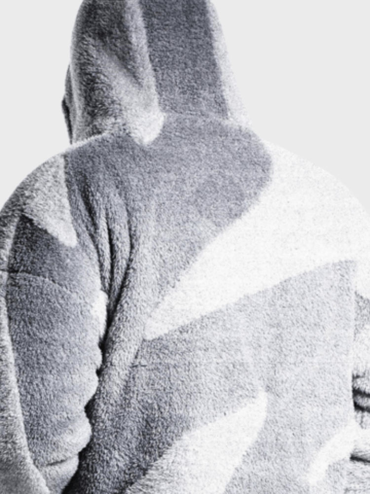 Men's Hooded Zip-Up Casual Jacket Color Block Design for Winter 7