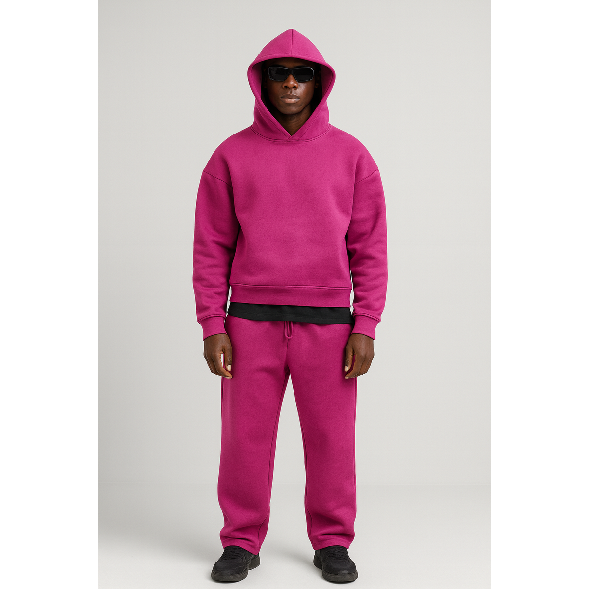 Men's Hoodie Set Oversized Jogger Set Comfortable Everyday Style 3