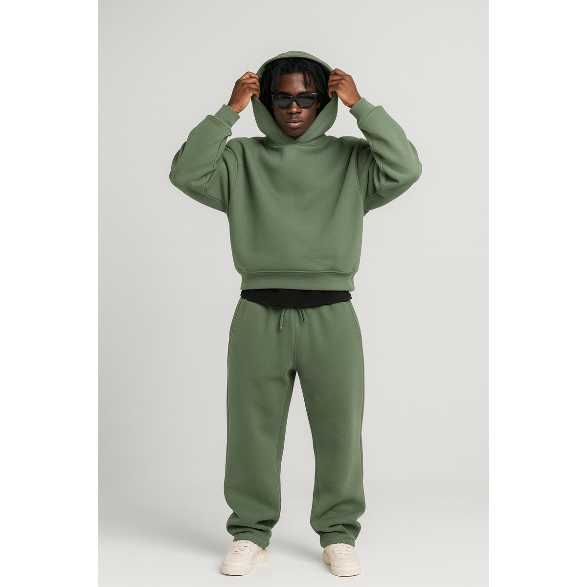 Men's Hoodie Set Oversized Jogger Set Comfortable Everyday Style 4