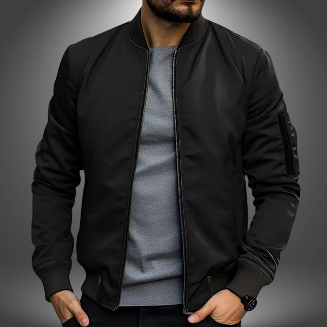 Men's Lightweight Bomber Jacket Casual Windbreaker for Modern Streetwear 1