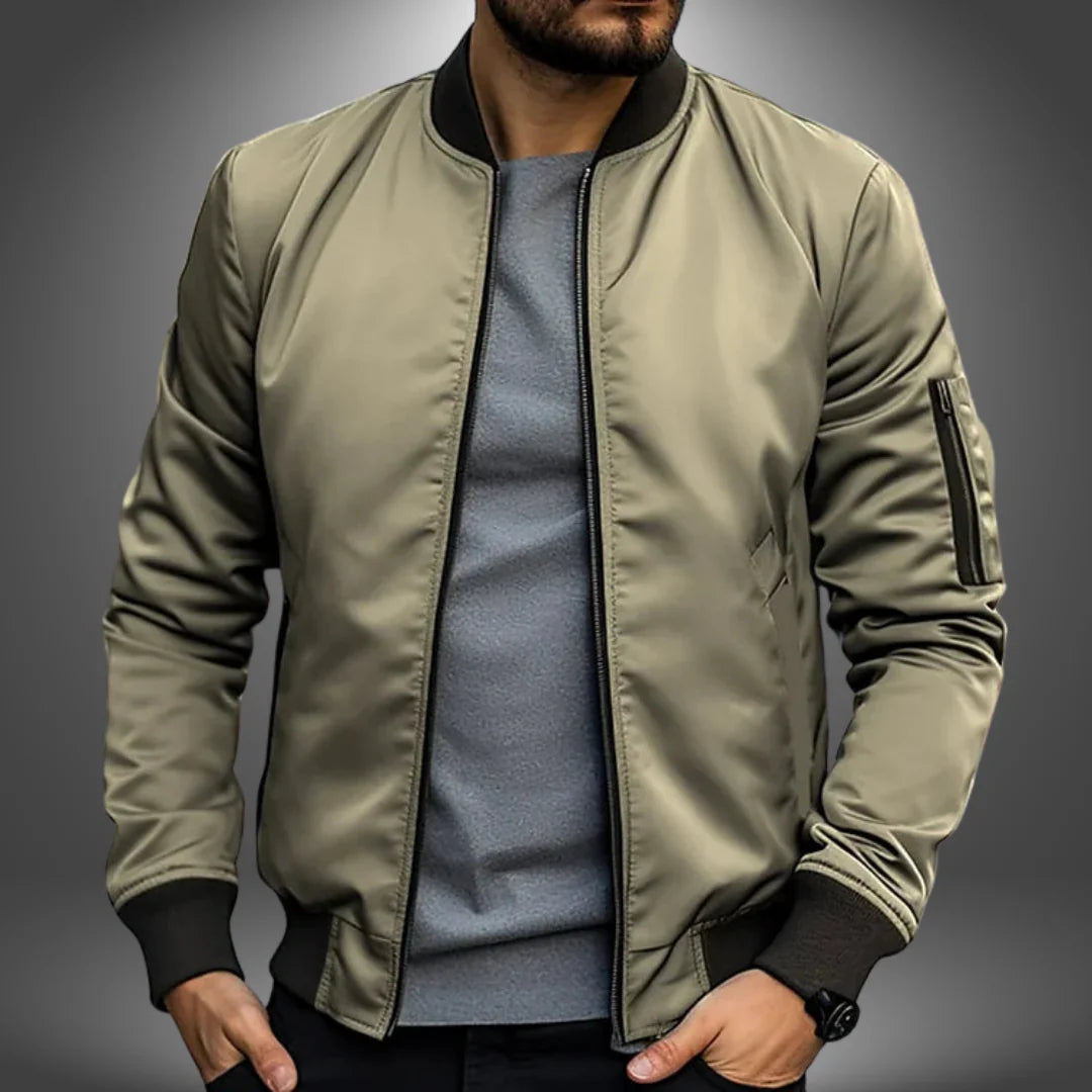 Men's Lightweight Bomber Jacket Casual Windbreaker for Modern Streetwear 2