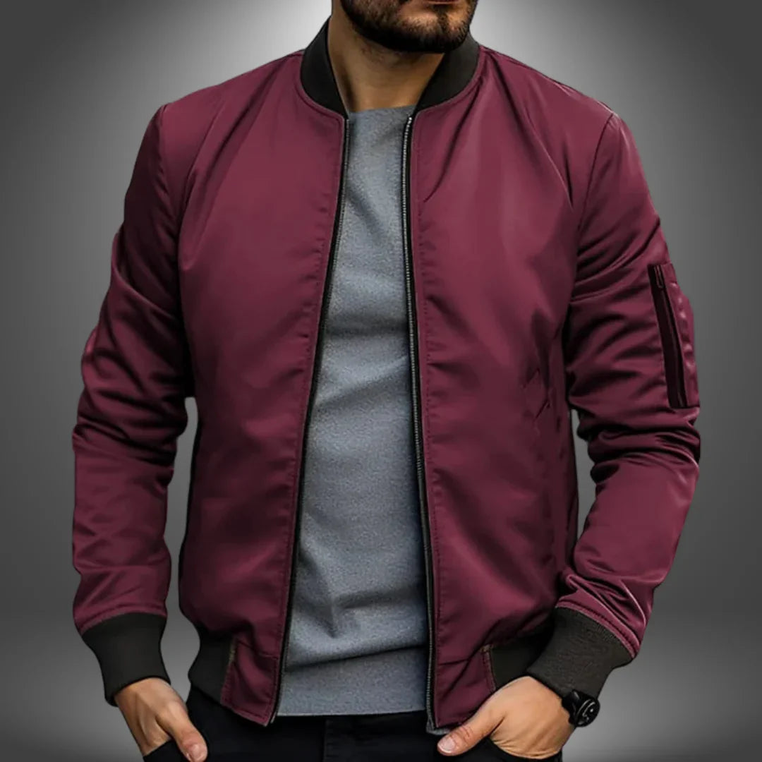 Men's Lightweight Bomber Jacket Casual Windbreaker for Modern Streetwear 4