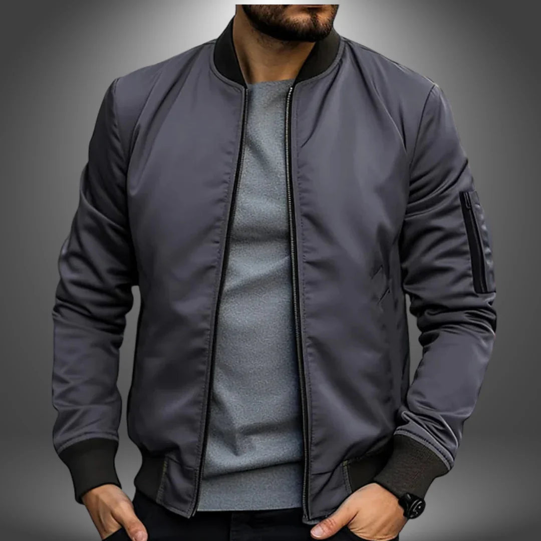 Men's Lightweight Bomber Jacket Casual Windbreaker for Modern Streetwear 5