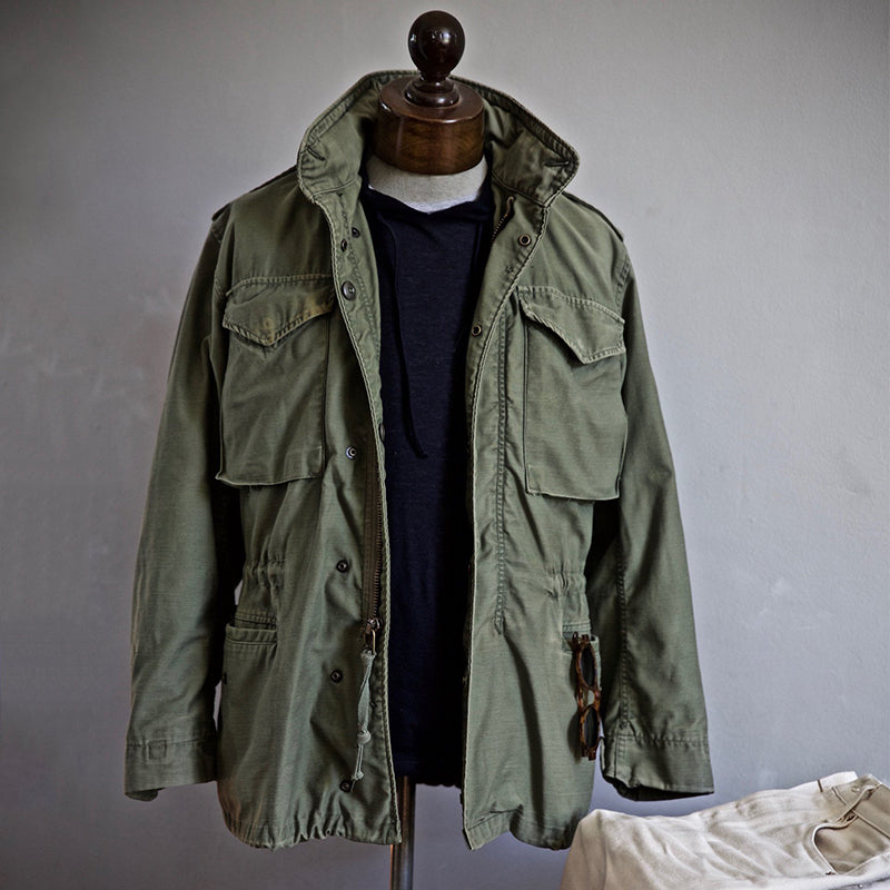 Men's Military Field Jacket Stylish Versatile Design with Adjustable Fit 0