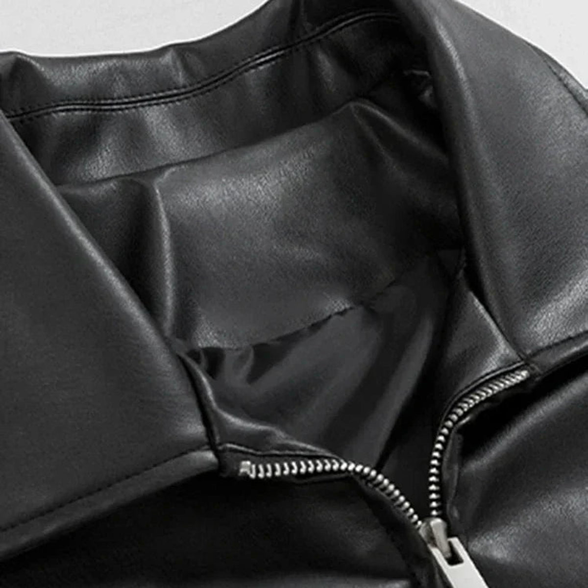 Men's Oversized Leather Bomber Jacket Stylish Edge for Modern Streetwear 2