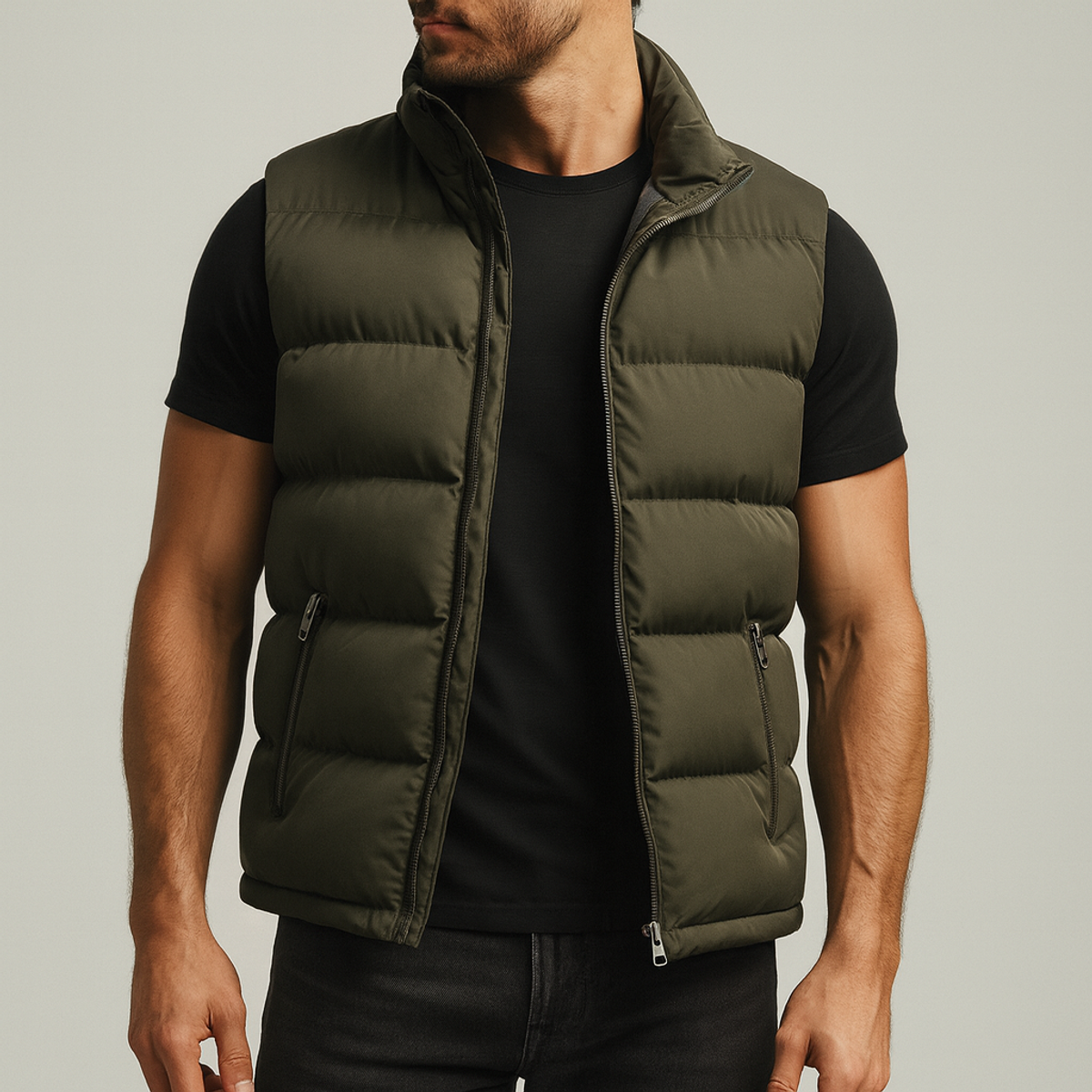 Men's Puffer Vest Lightweight Quilted Gilet for Versatile Warmth 0