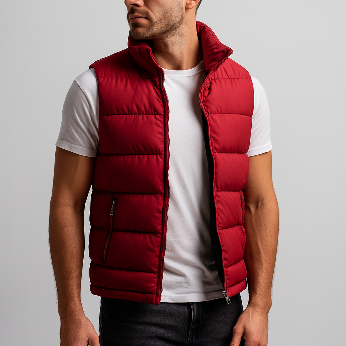 Men's Puffer Vest Lightweight Quilted Gilet for Versatile Warmth 1
