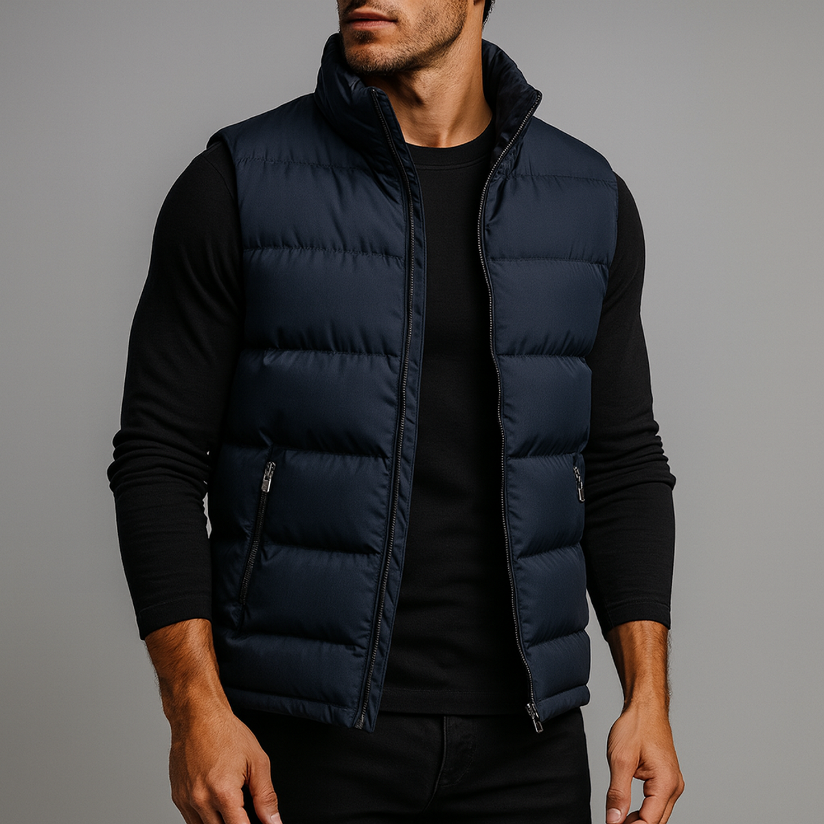 Men's Puffer Vest Lightweight Quilted Gilet for Versatile Warmth 4