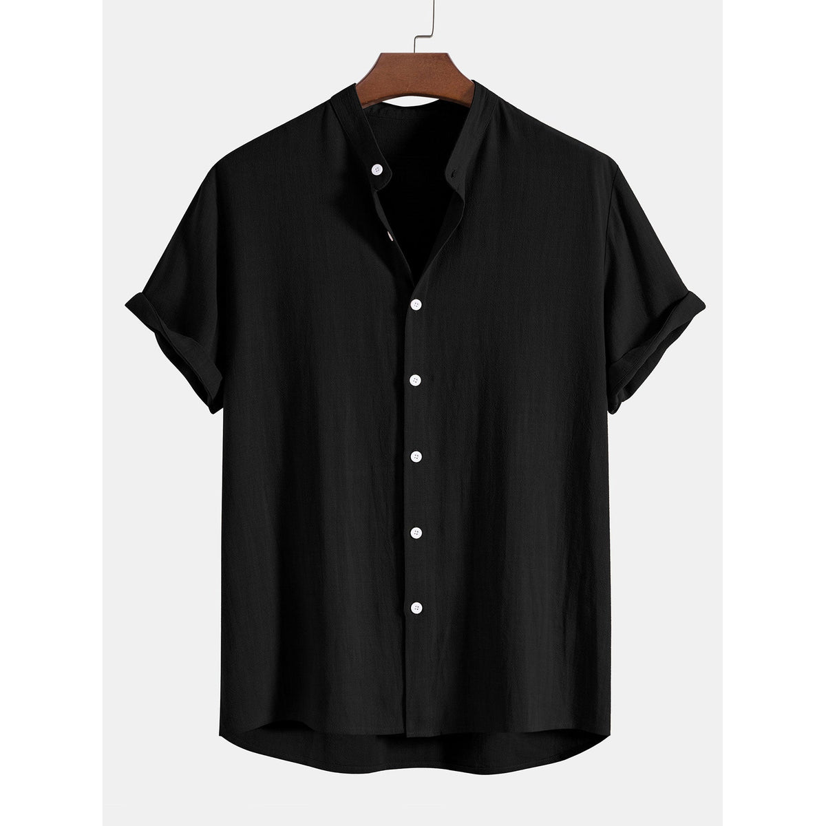 Men's Summer Set Short-Sleeved Shirt and Trousers Casual Relaxed Fit 2