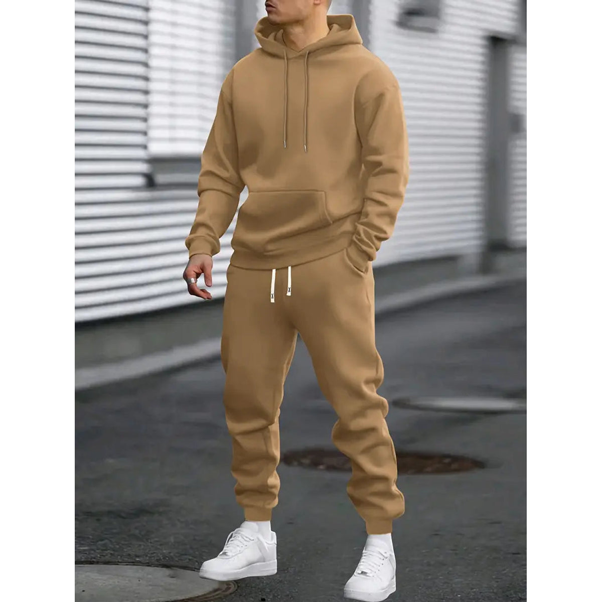 Men's Tracksuit 2-Piece Co-ord Hoodie and Joggers Casual Fit 0
