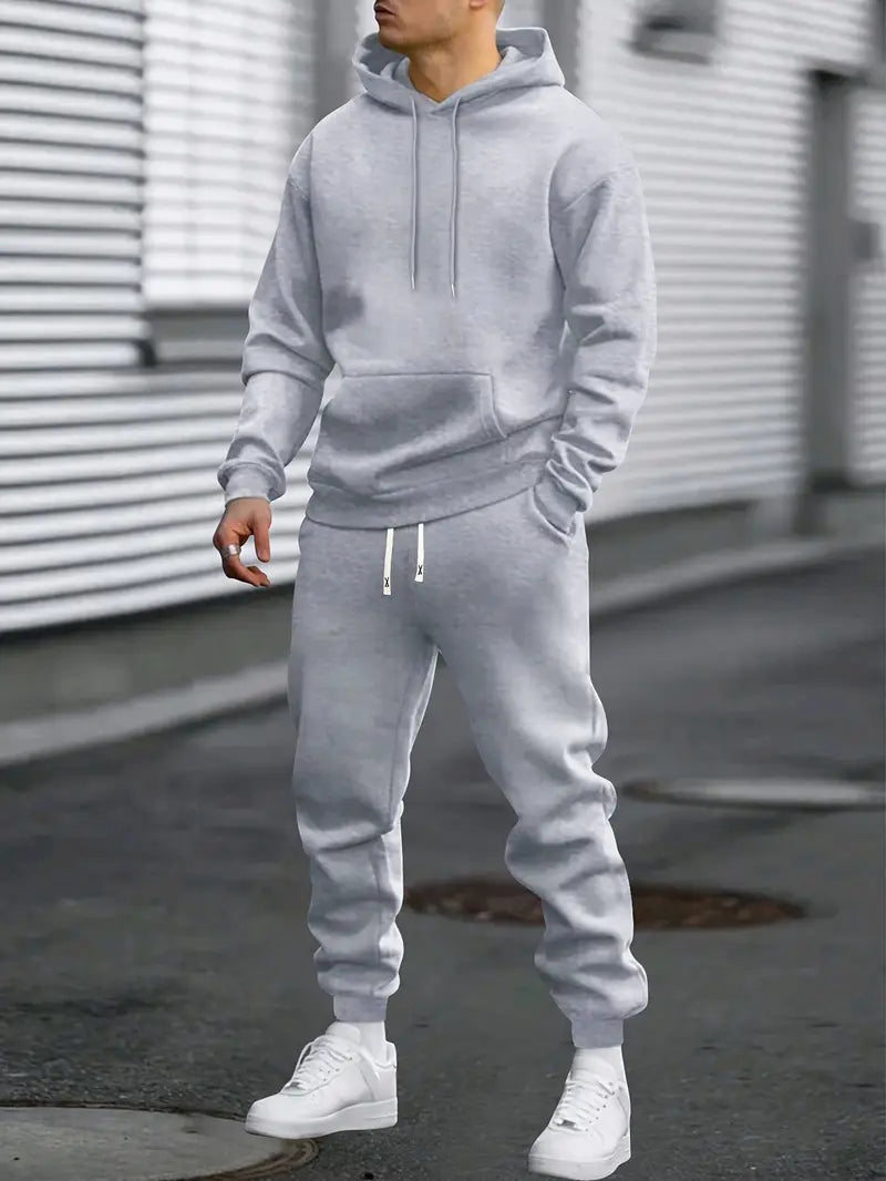 Men's Tracksuit 2-Piece Co-ord Hoodie and Joggers Casual Fit 1