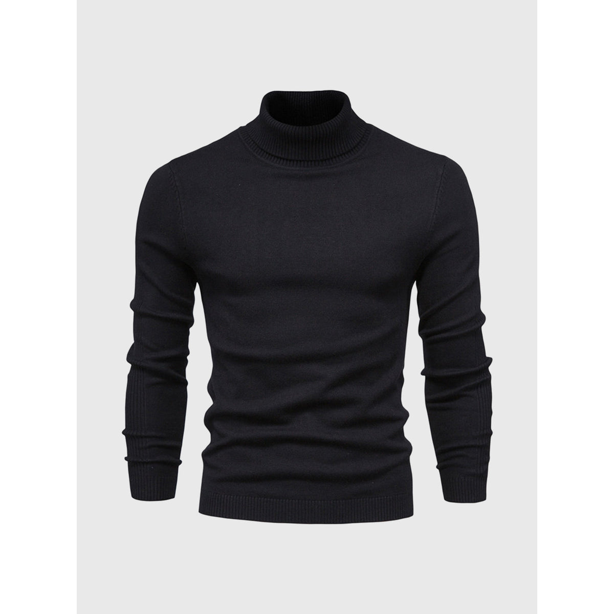 Men's Turtleneck Sweater Soft Cotton Casual Elegant Design 10