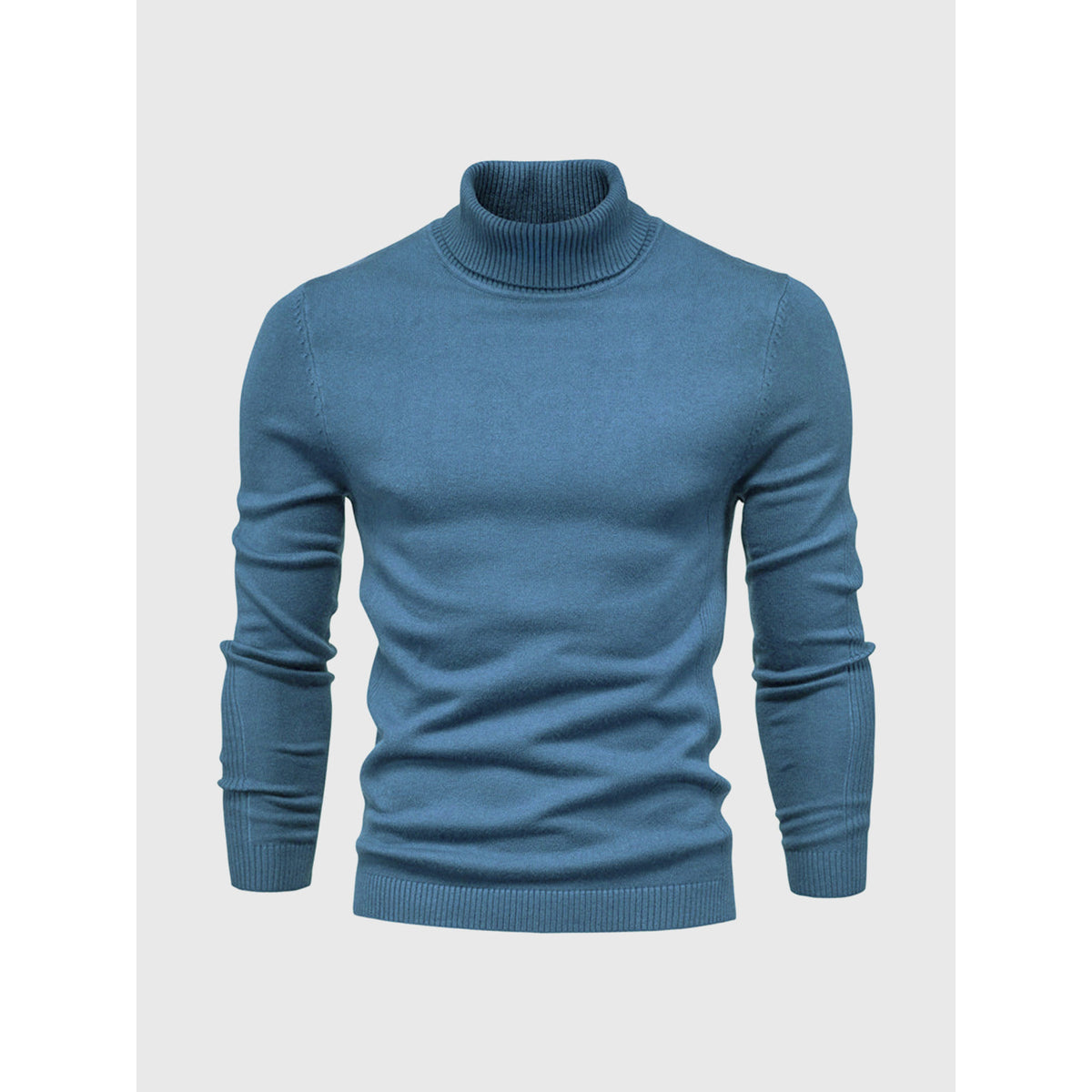 Men's Turtleneck Sweater Soft Cotton Casual Elegant Design 11
