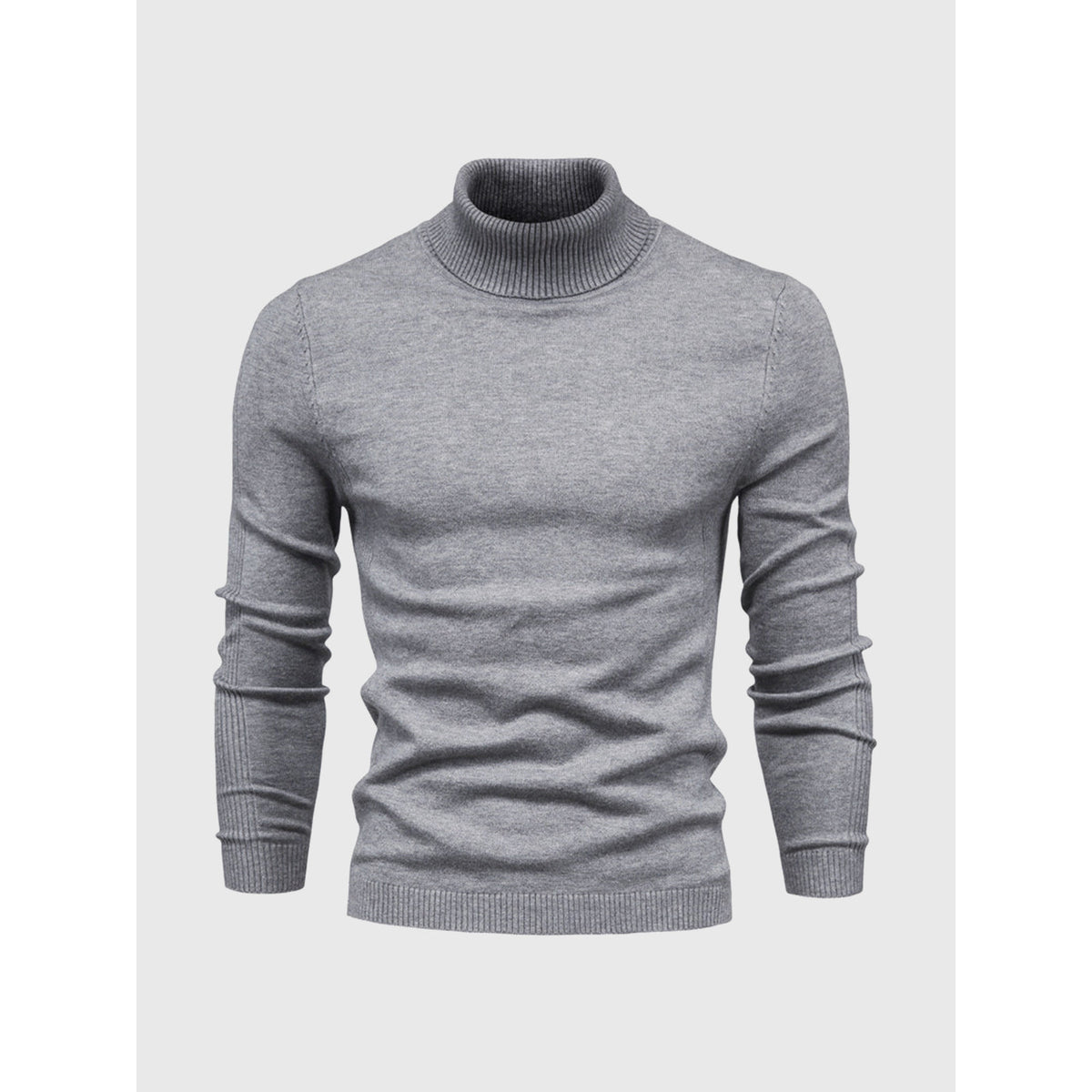 Men's Turtleneck Sweater Soft Cotton Casual Elegant Design 12
