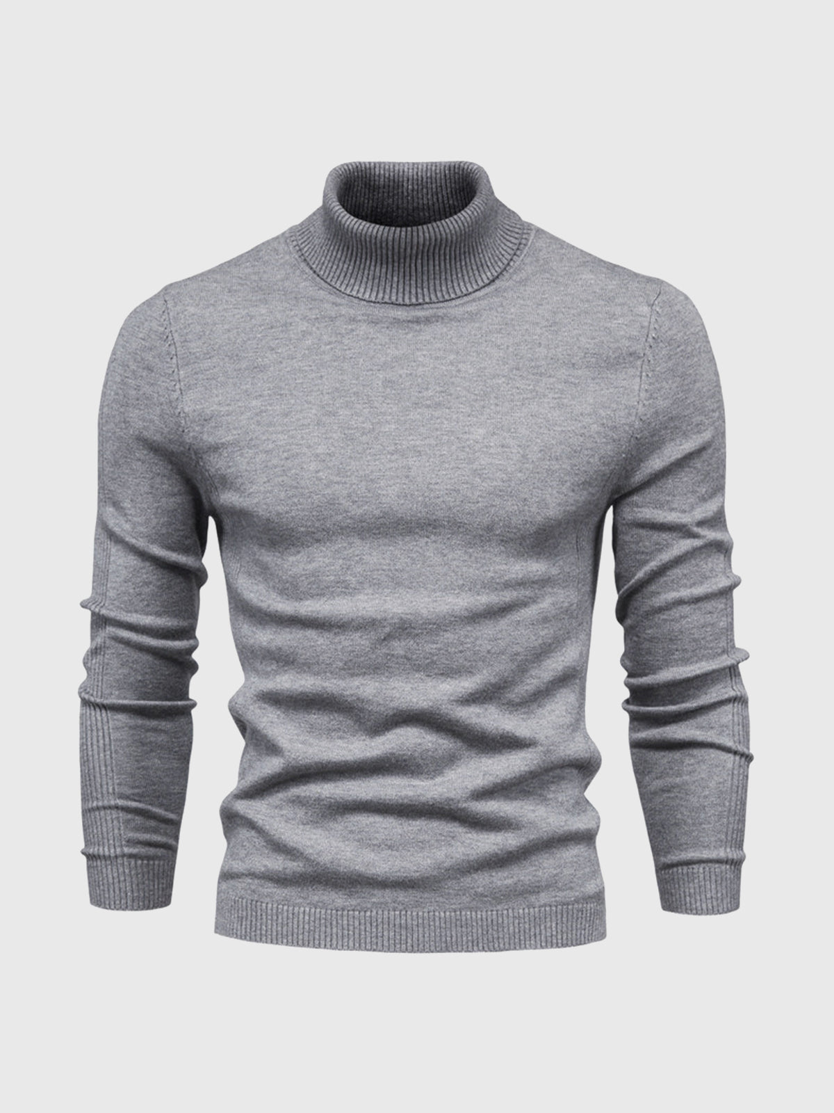 Men's Turtleneck Sweater Soft Cotton Casual Elegant Design 12