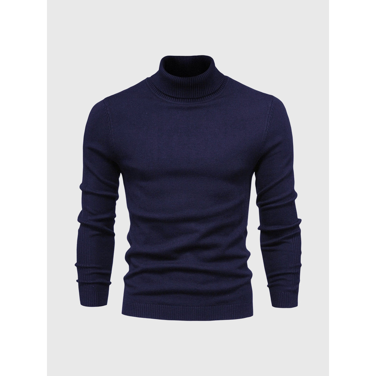 Men's Turtleneck Sweater Soft Cotton Casual Elegant Design 13