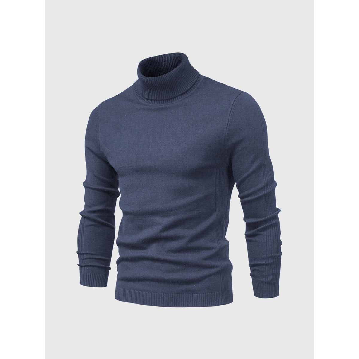 Men's Turtleneck Sweater Soft Cotton Casual Elegant Design 2