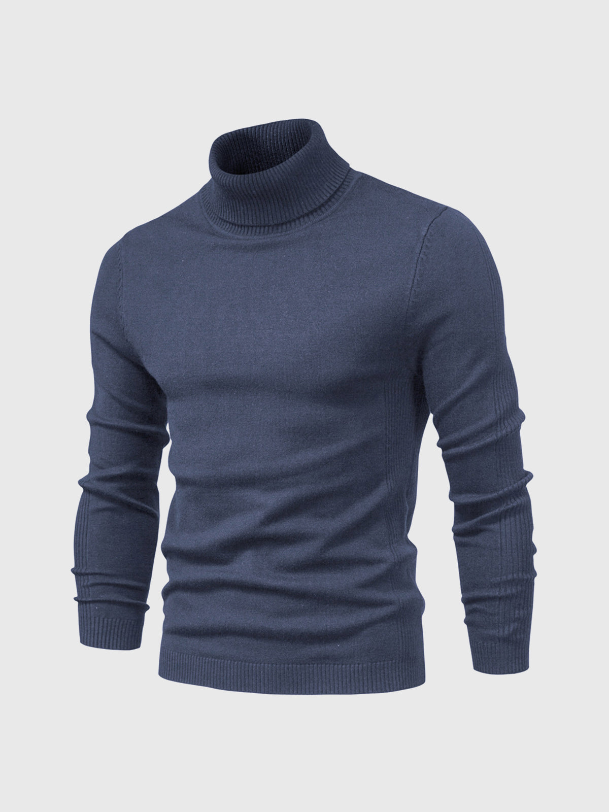 Men's Turtleneck Sweater Soft Cotton Casual Elegant Design 2