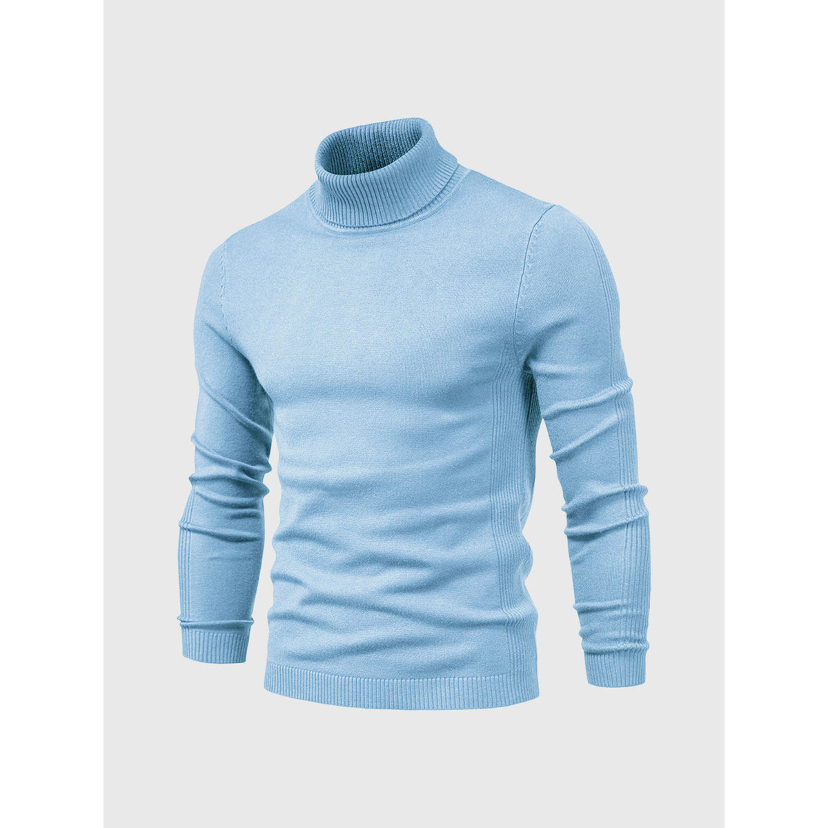 Men's Turtleneck Sweater Soft Cotton Casual Elegant Design 3