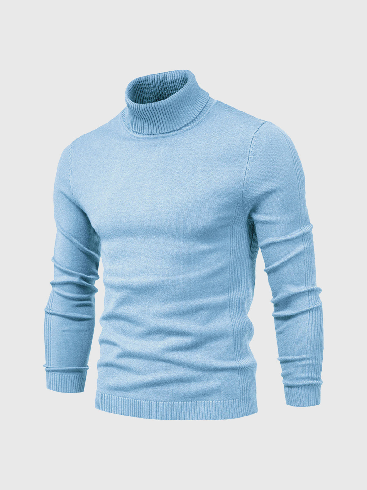 Men's Turtleneck Sweater Soft Cotton Casual Elegant Design 3