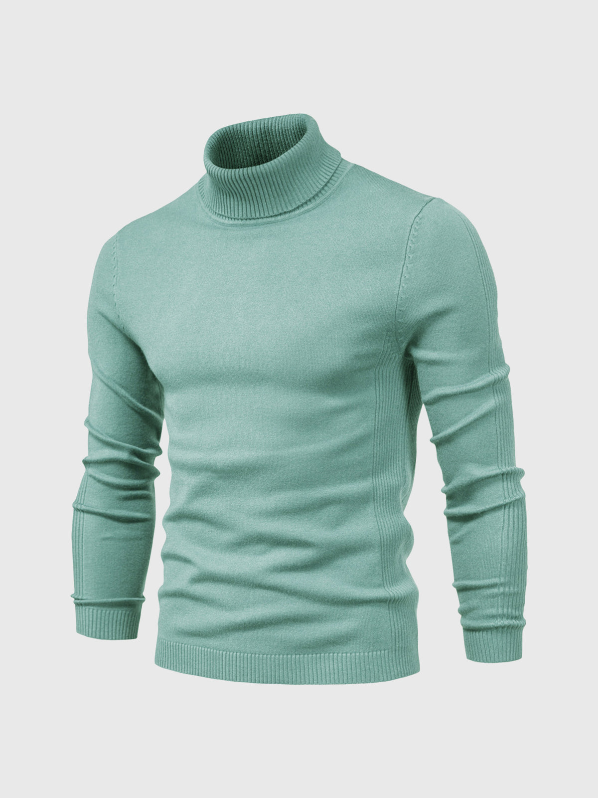 Men's Turtleneck Sweater Soft Cotton Casual Elegant Design 4