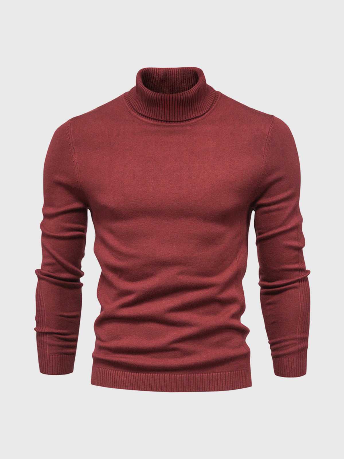 Men's Turtleneck Sweater Soft Cotton Casual Elegant Design 5