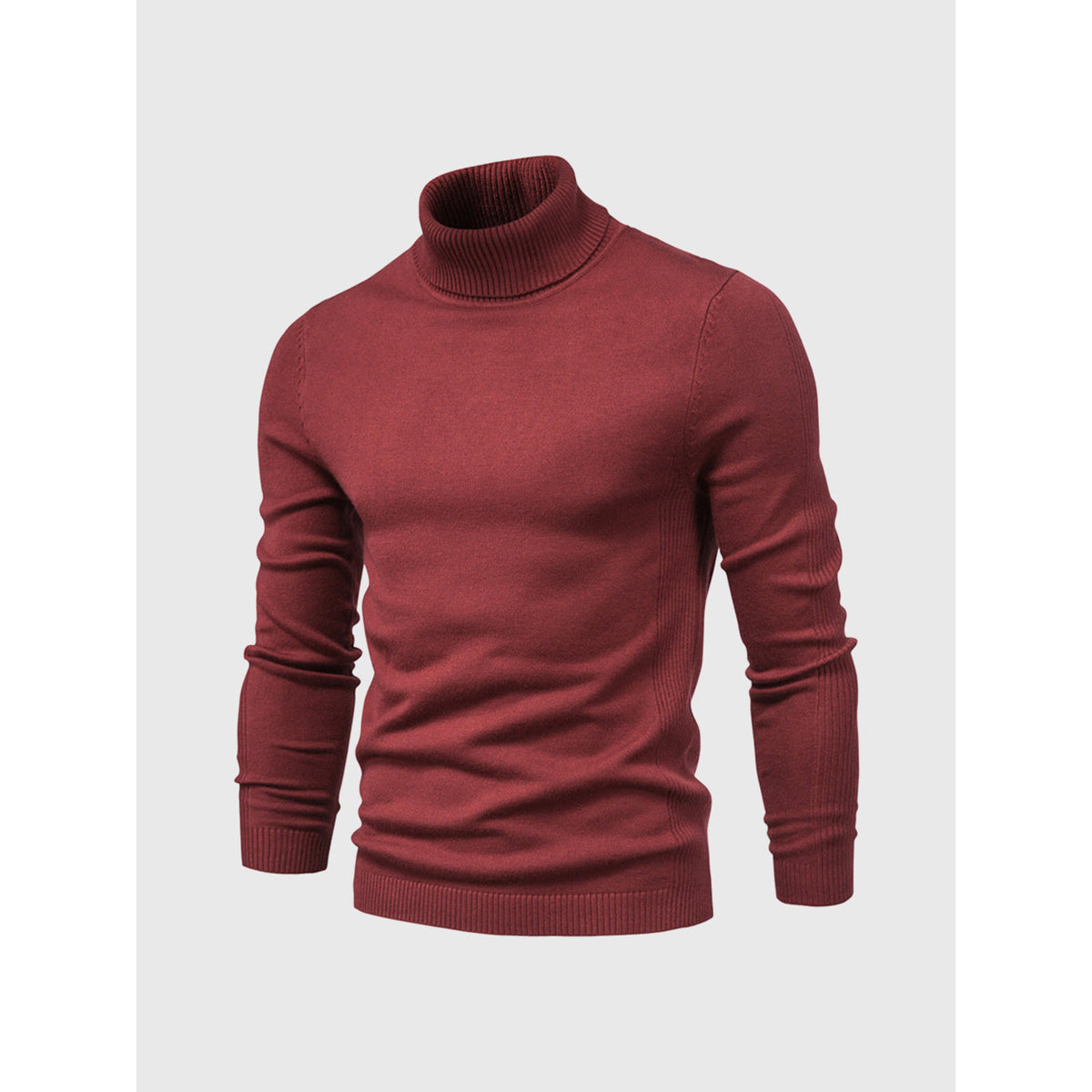 Men's Turtleneck Sweater Soft Cotton Casual Elegant Design 6