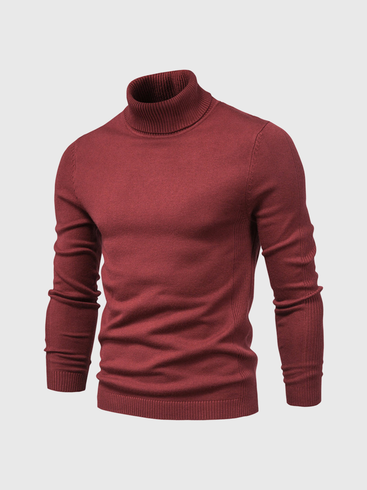 Men's Turtleneck Sweater Soft Cotton Casual Elegant Design 6