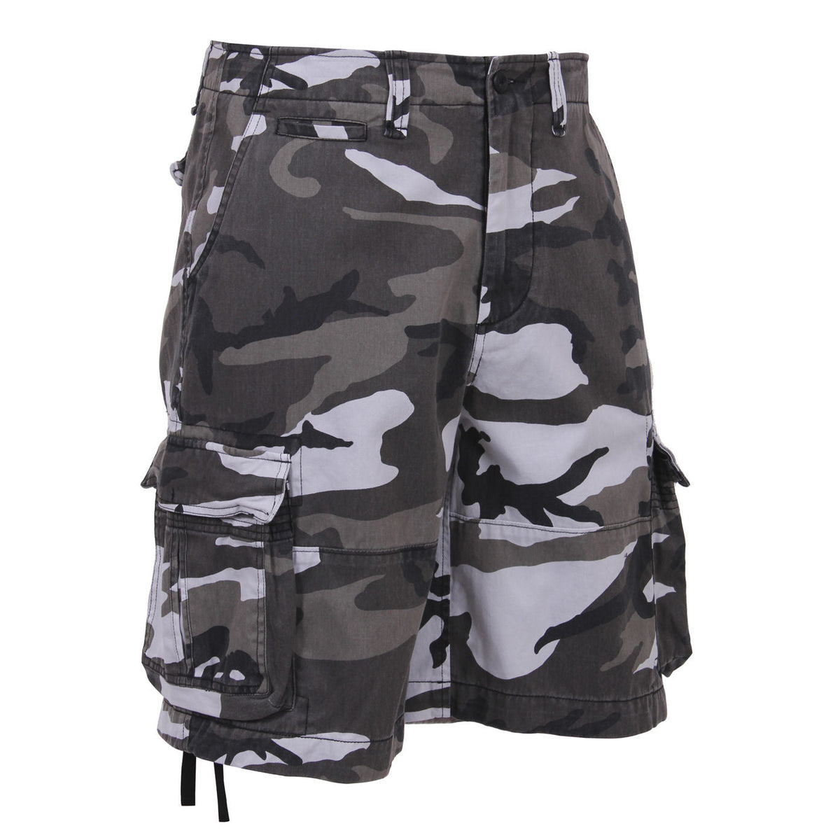 Men's Utility Shorts Vintage Camo Relaxed Fit Heavyweight Cotton 4