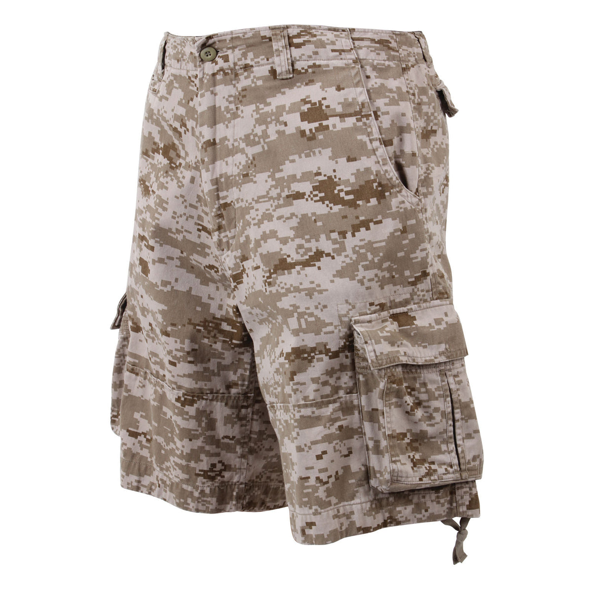 Men's Utility Shorts Vintage Camo Relaxed Fit Heavyweight Cotton 5