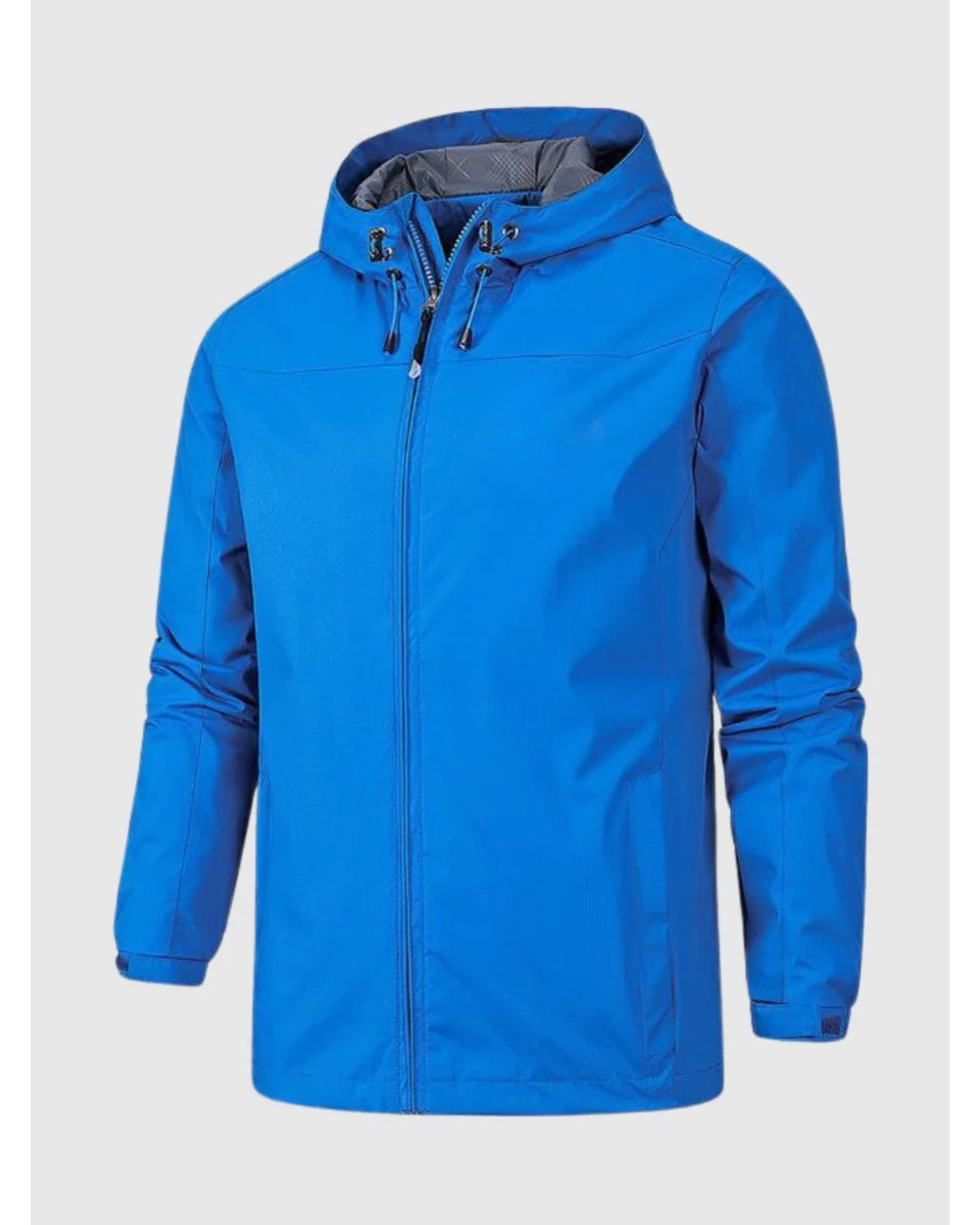 Men's Waterproof Jacket Lightweight Zip Design Casual Rainwear 7