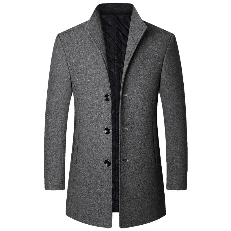 Men's Winter Coat Classic Wool Design for Cold Weather 1