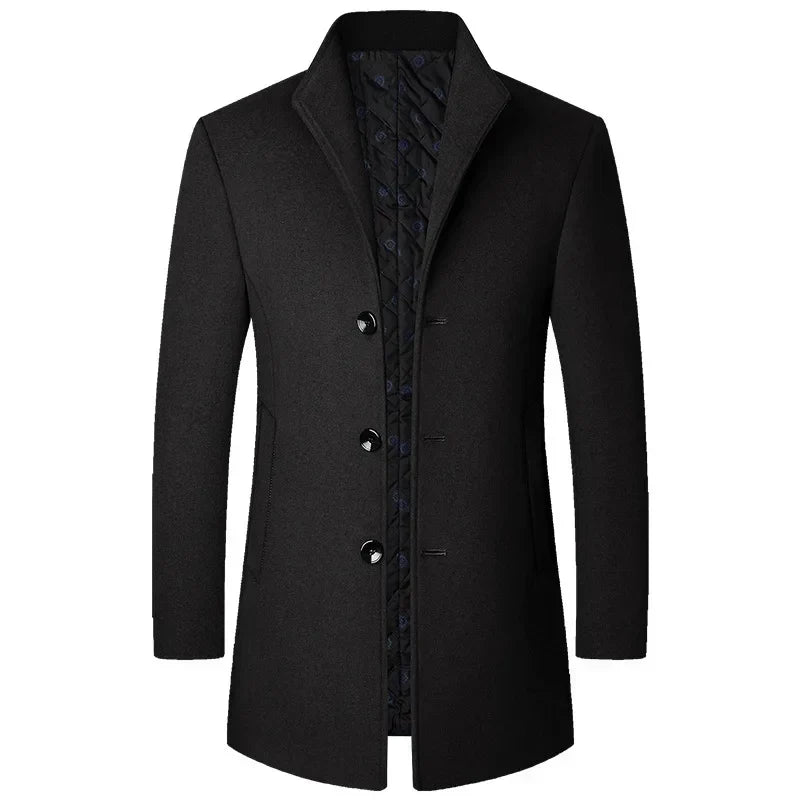 Men's Winter Coat Classic Wool Design for Cold Weather 4