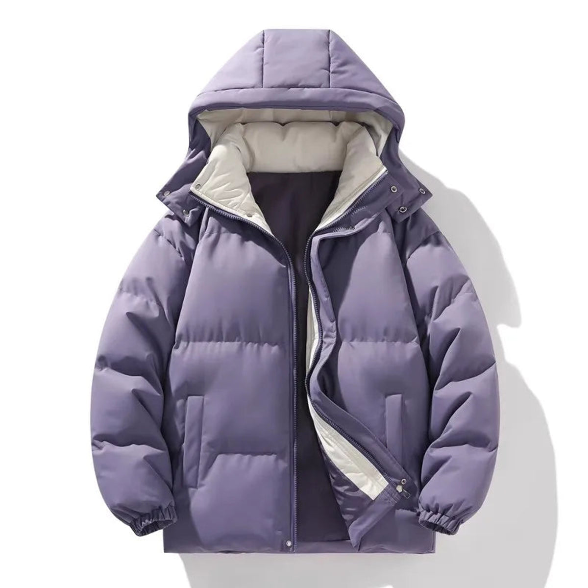 Men's Winter Coat Elegant Parka Casual Loose Fit Windproof Design 2