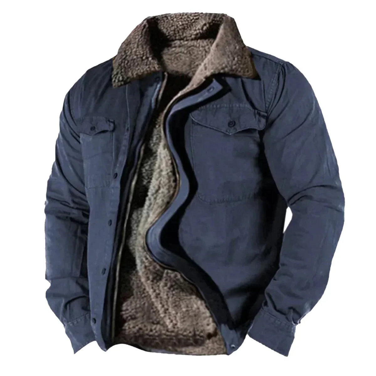 Men's Winter Jacket Sherpa-Lined Utility Classic Western Workwear 1
