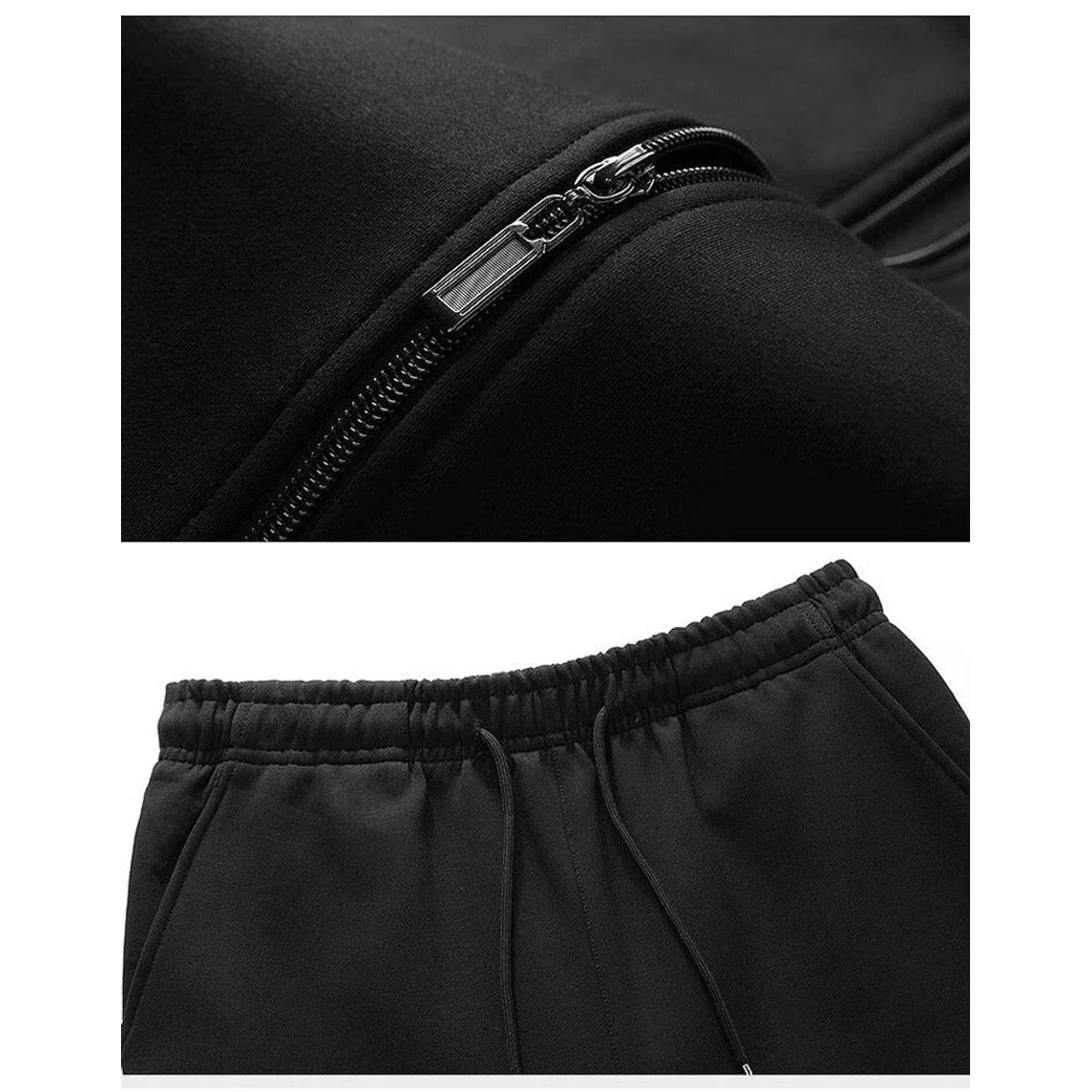 Men's Zip Up Tracksuit Set with Jogger Pants Athletic Jacket Casual Wear 4