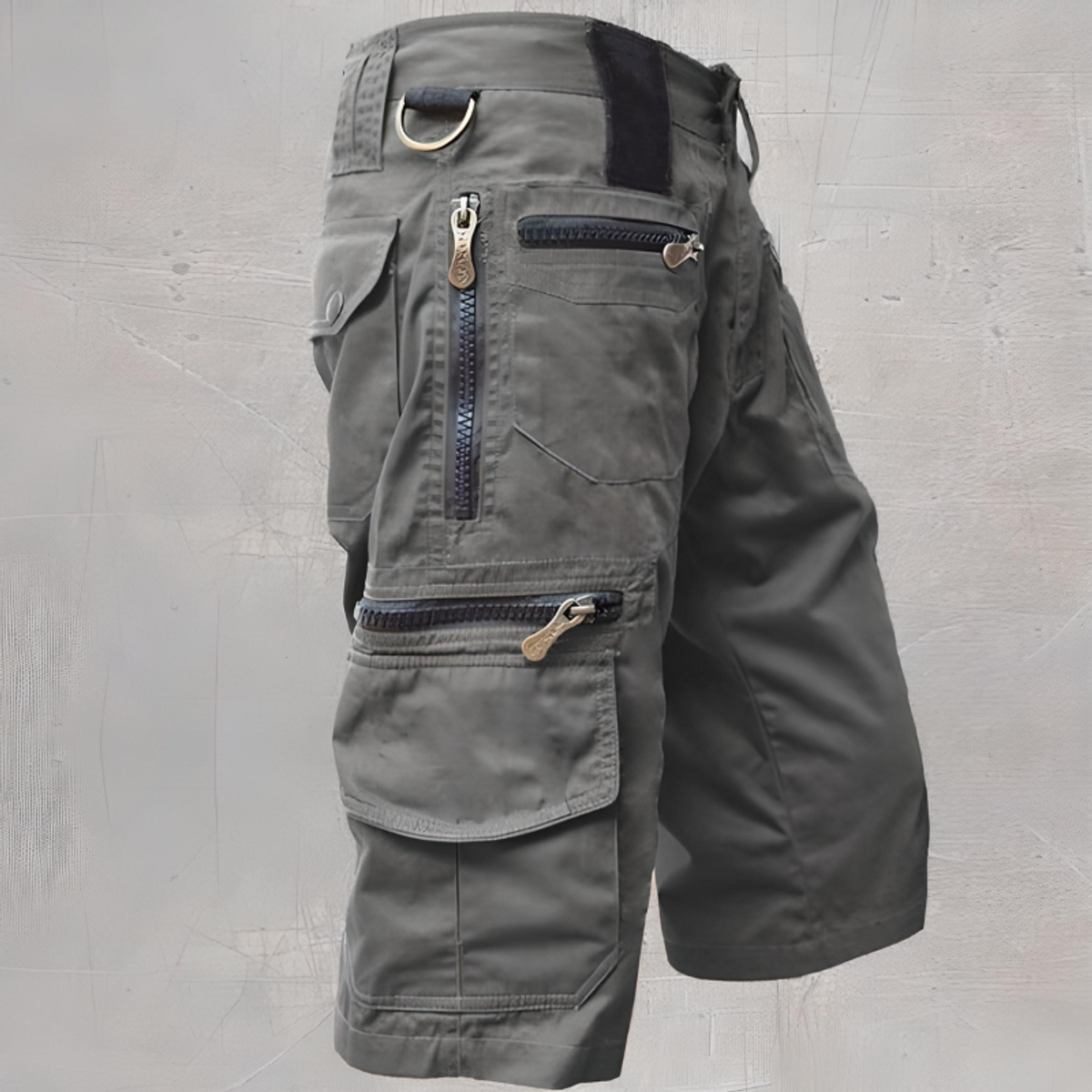 Mens Cargo Shorts Tactical Outdoor Functional with Pockets Black 1
