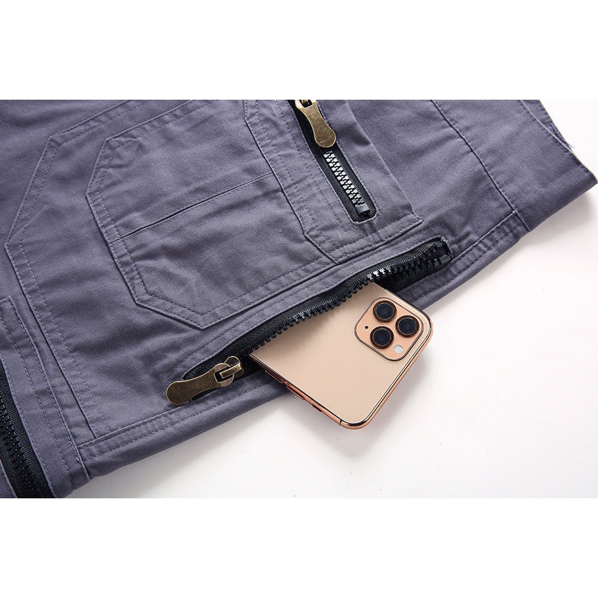 Mens Cargo Shorts Tactical Outdoor Functional with Pockets Black 5