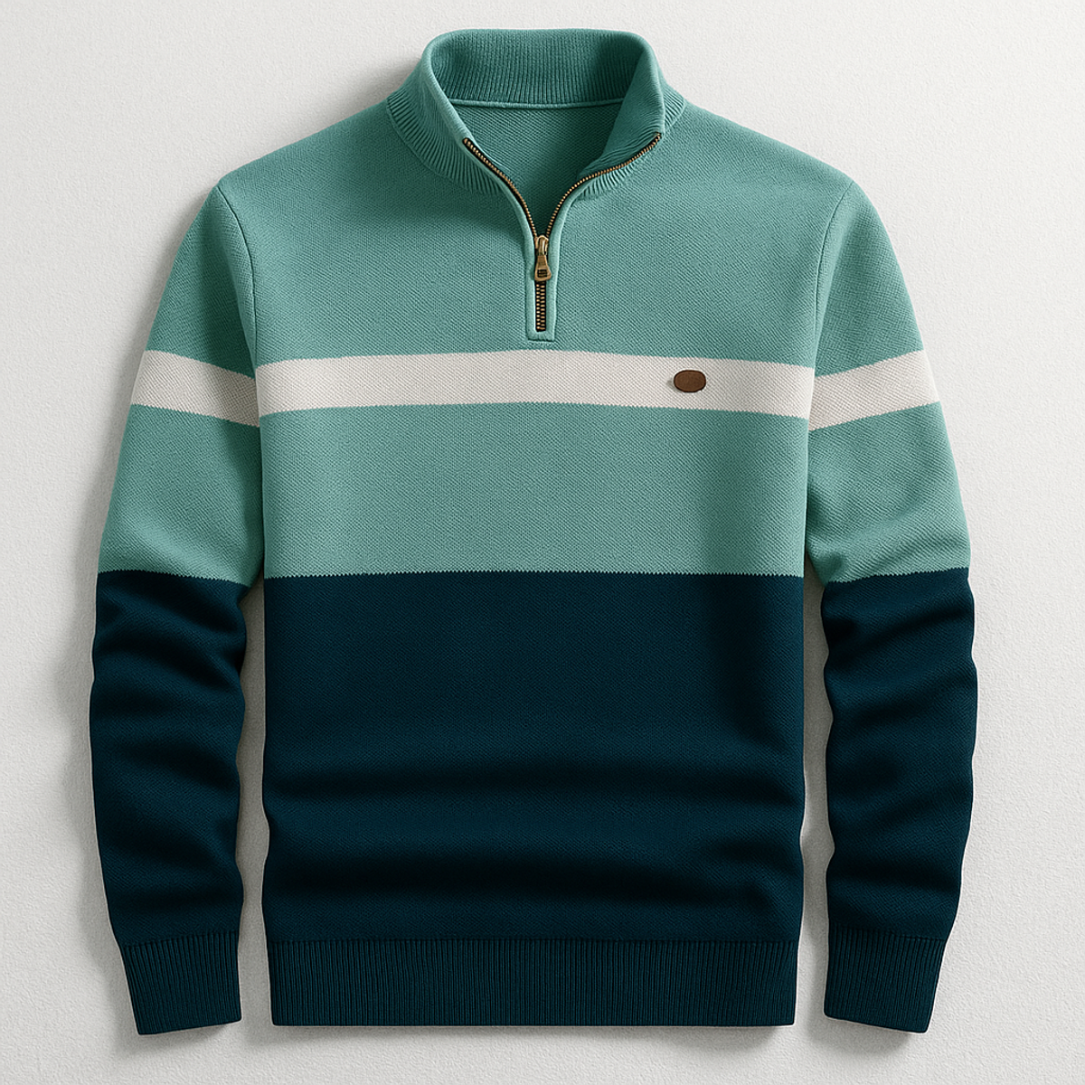 Mens Pullover Sweater Quarter-Zip Midweight Cotton Stylish Comfort 3